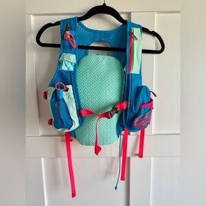 Nathan Zeal 2-Liter Hydration Running Vest, Light Blue/Danube Blue, One Size